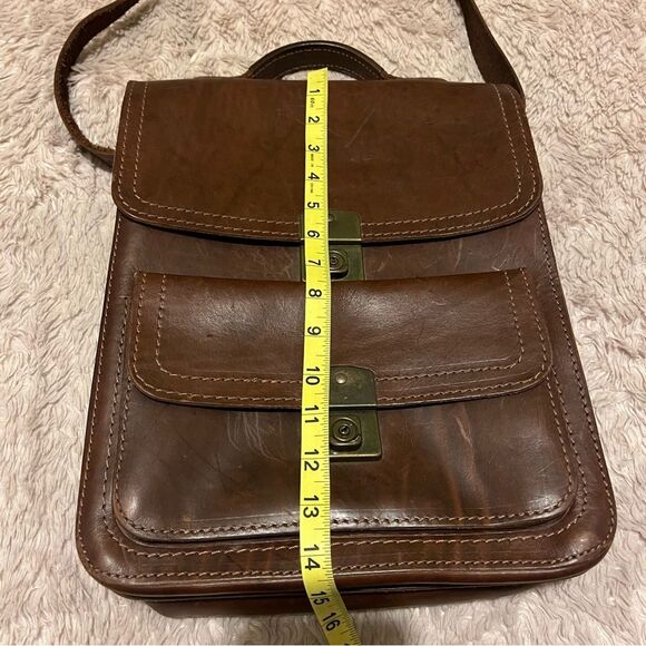 Original Ruitertassen brown leather crossbody briefcase satchel Bag - Picture 14 of 15